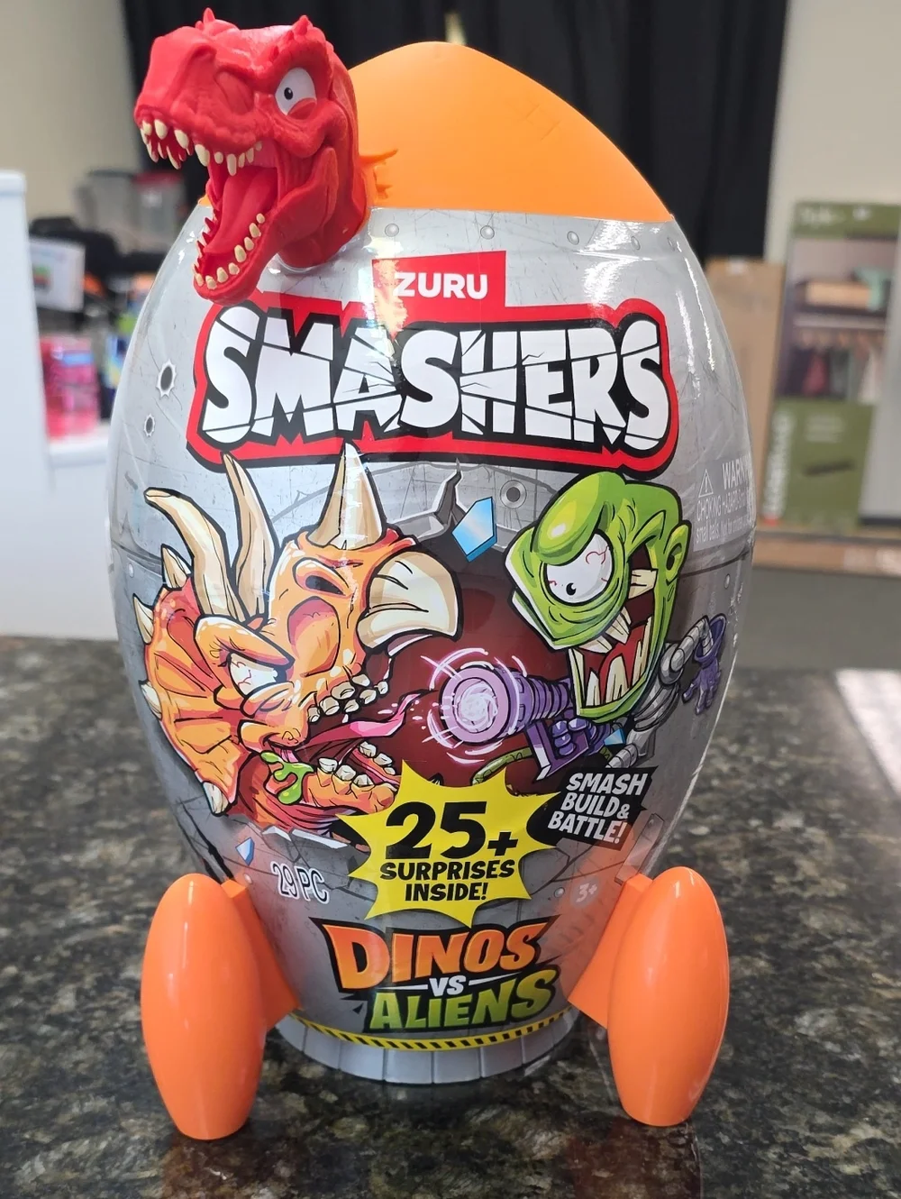 ZURU Smashers Dinos vs Aliens Surprise Egg - Orange